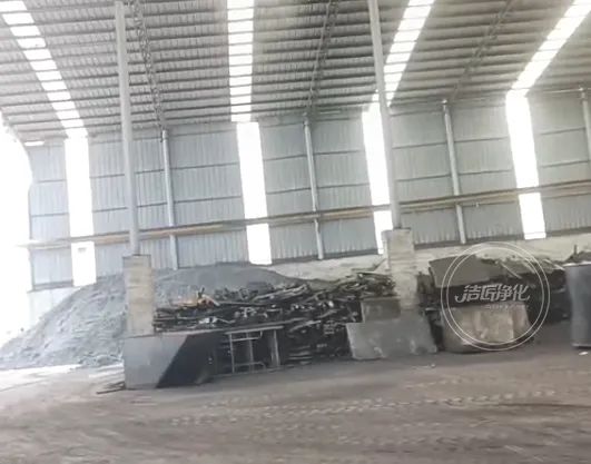 為陶瓷廠煤氣站安裝100+個高壓噴霧頭!Dejing的凈?除臭顯實力!